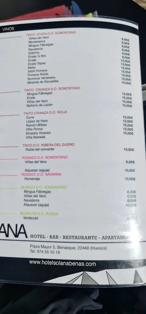 Menu_Cafeteria Casa Roldán_Benasque_immagine_4