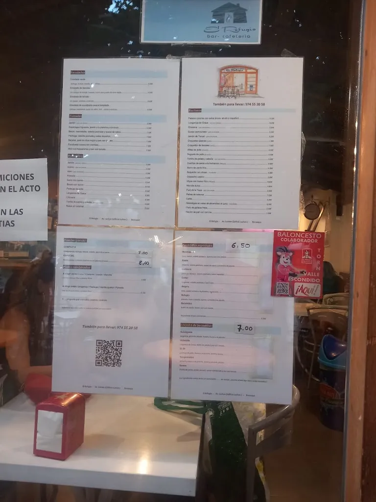 Menu_Bar El Refugio_Benasque_image_2