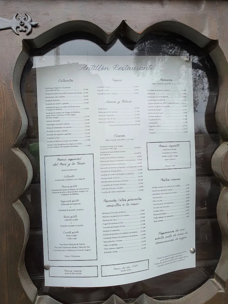 Menu_Restaurante en Huesca Antillón_Fago_immagine_2