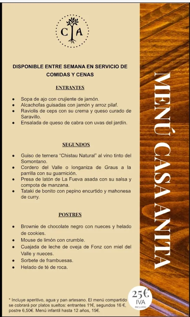 Menu_La Capilleta_Gistaín_image_1