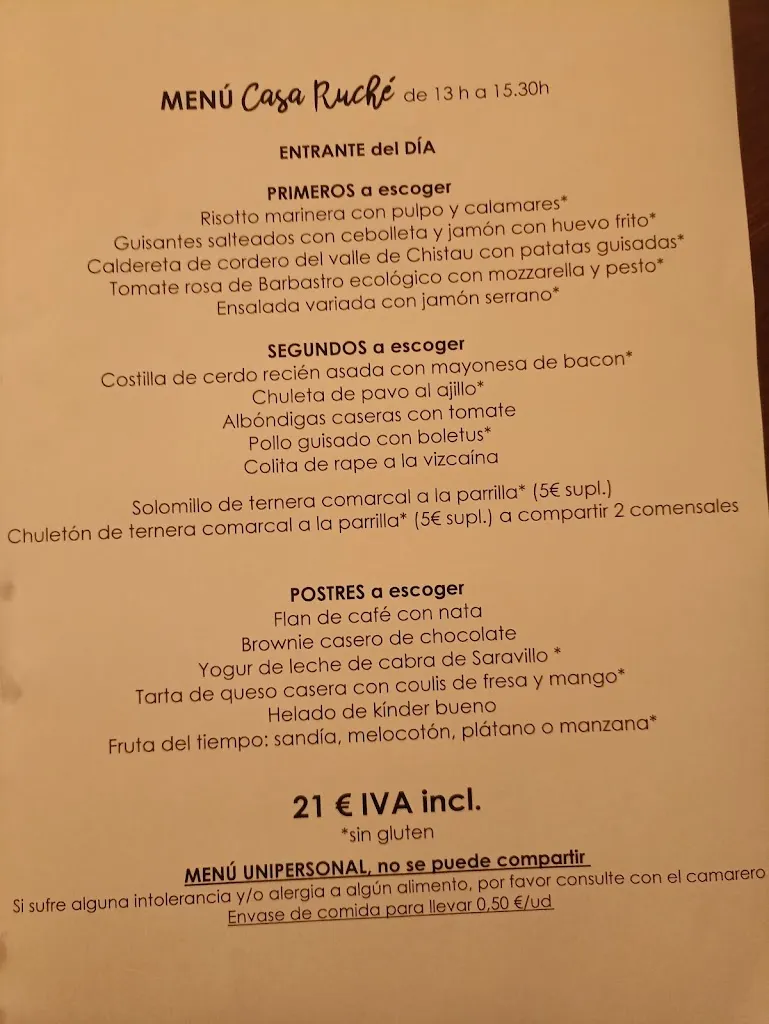 Menu_Casa Ruche_Gistaín_image_1