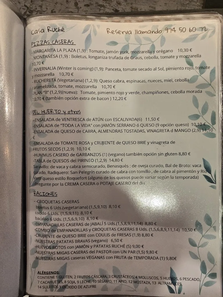 Menu_Casa Ruche_Gistaín_image_2