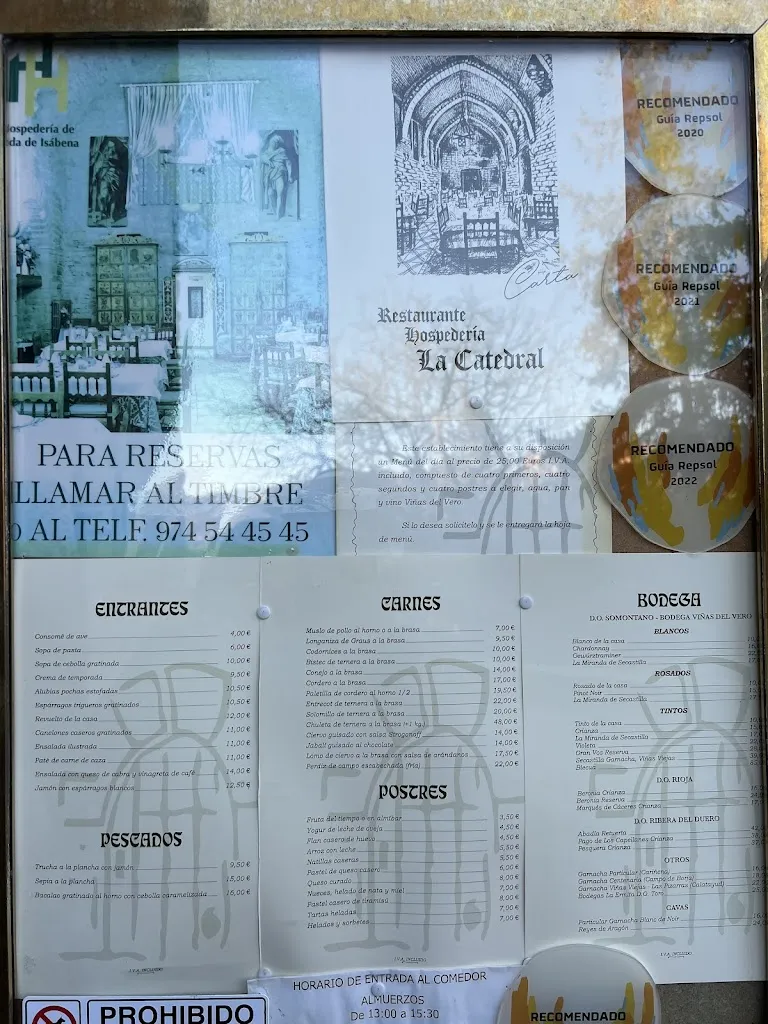 Menu_Restaurante La Catedral_Isábena_image_1