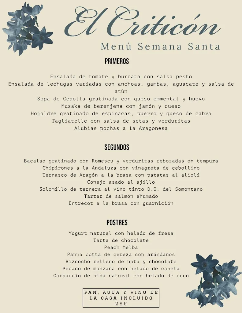 Menu_El Criticón Restaurante_Graus_image_1