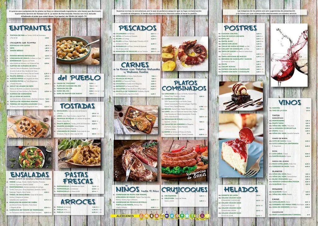 Menu_Hotel Restaurante Lleida _Graus_immagine_1