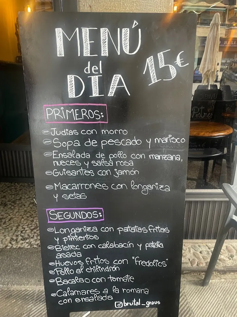 Menu_Restaurante Brutal Graus_Graus_image_1