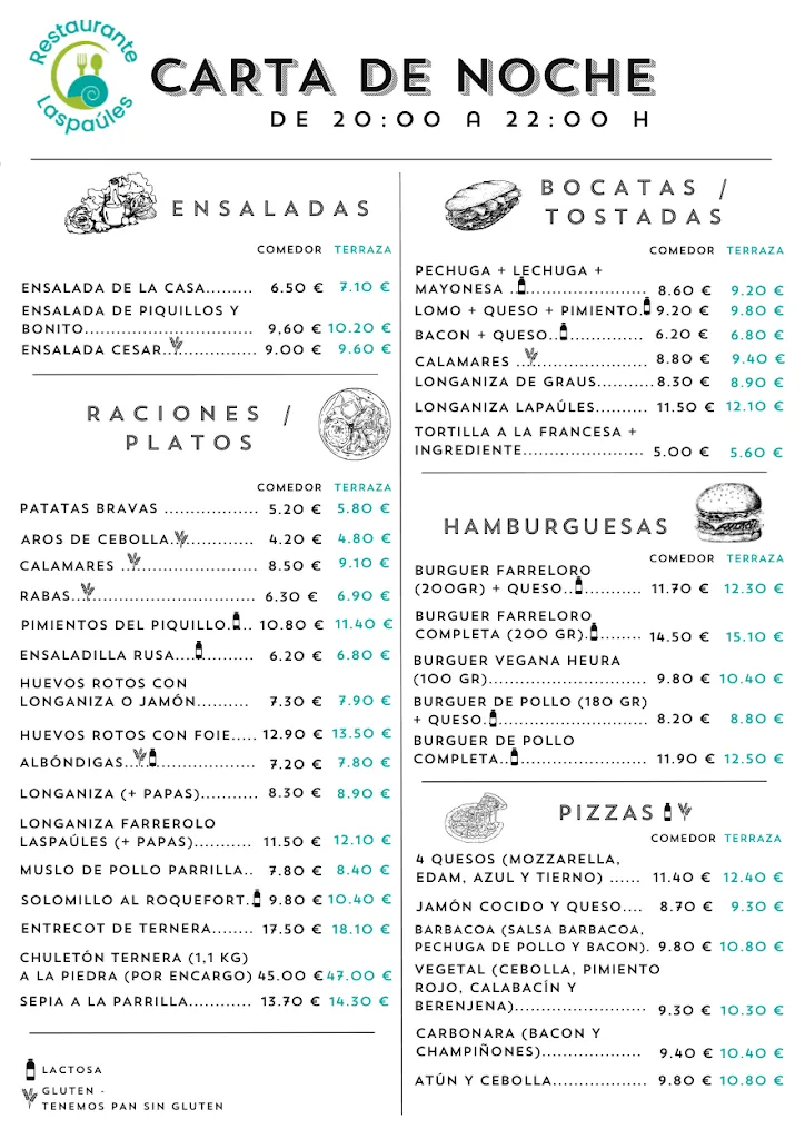 Menu_Restaurant Laspaúles_Laspaúles_image_1