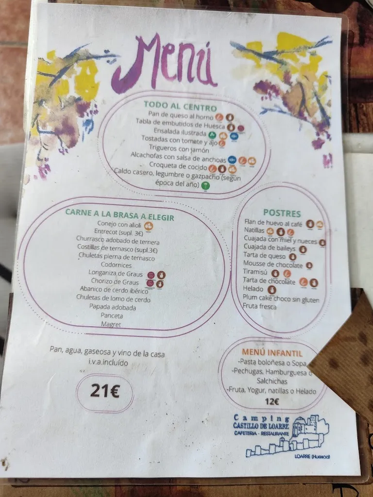 Menu_Bar Restaurante Camping_Loarre_image_2