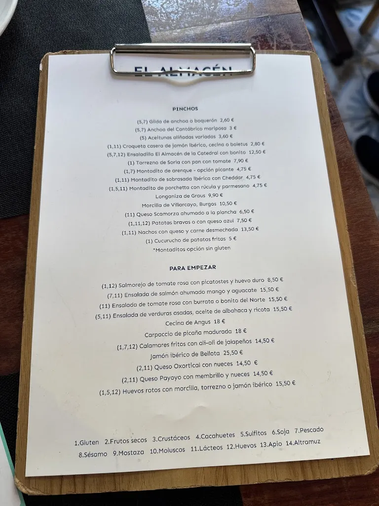 Menu_El Almacén de la Catedral_Jaca_image_4