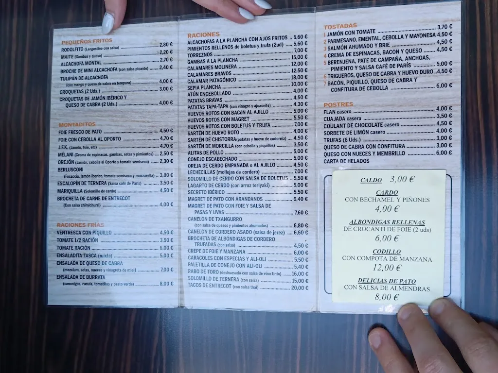 Menu_Bar La Tasca de Ana_Jaca_image_1