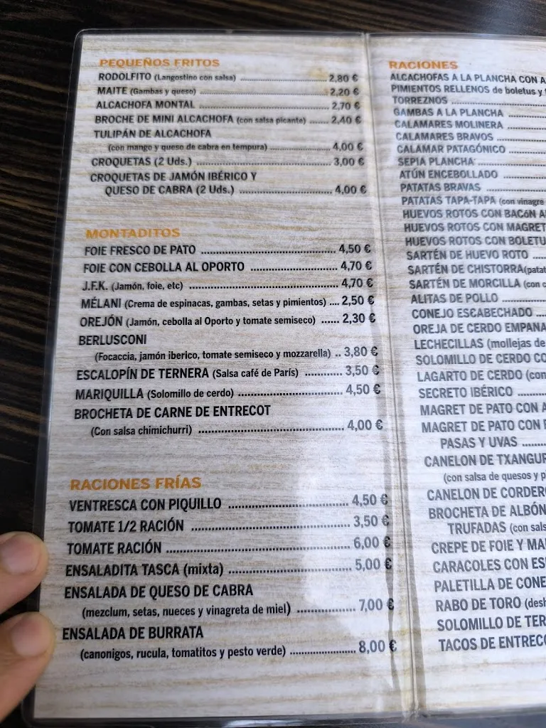 Menu_Bar La Tasca de Ana_Jaca_image_3