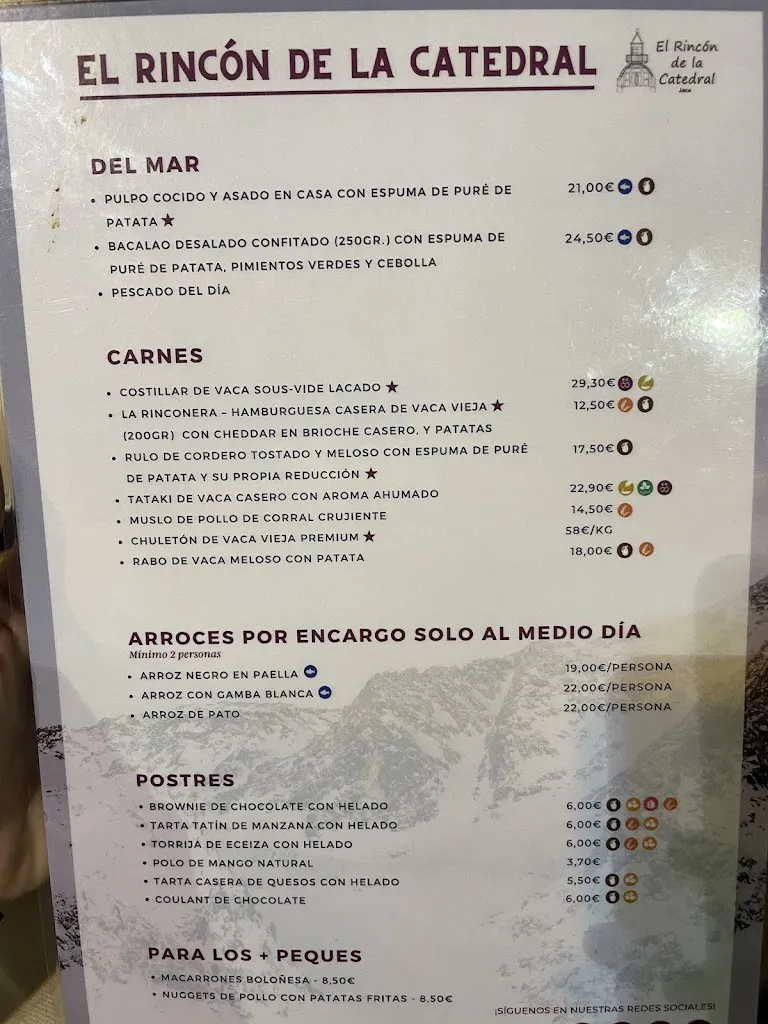 Menu_El Rincón de la Catedral_Jaca_image_2