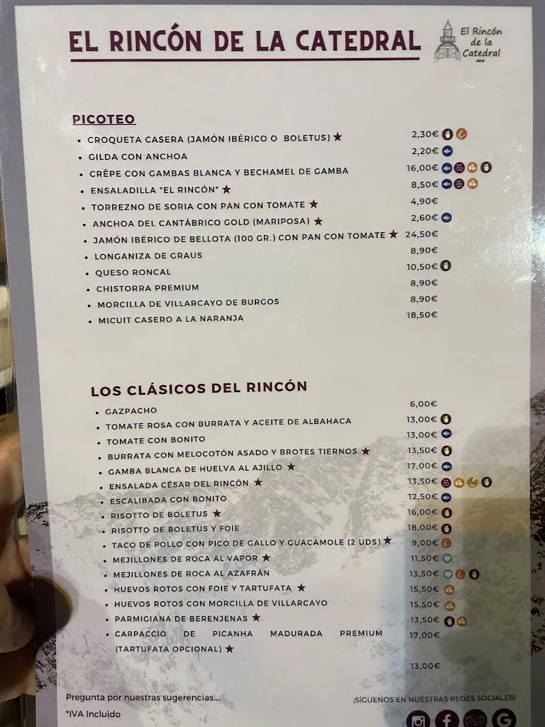 Menu_El Rincón de la Catedral_Jaca_image_3