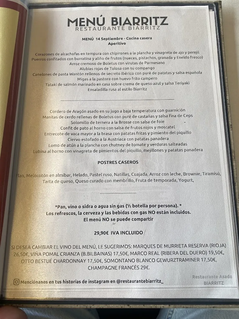 Menu_Restaurante Biarritz_Jaca_image_3
