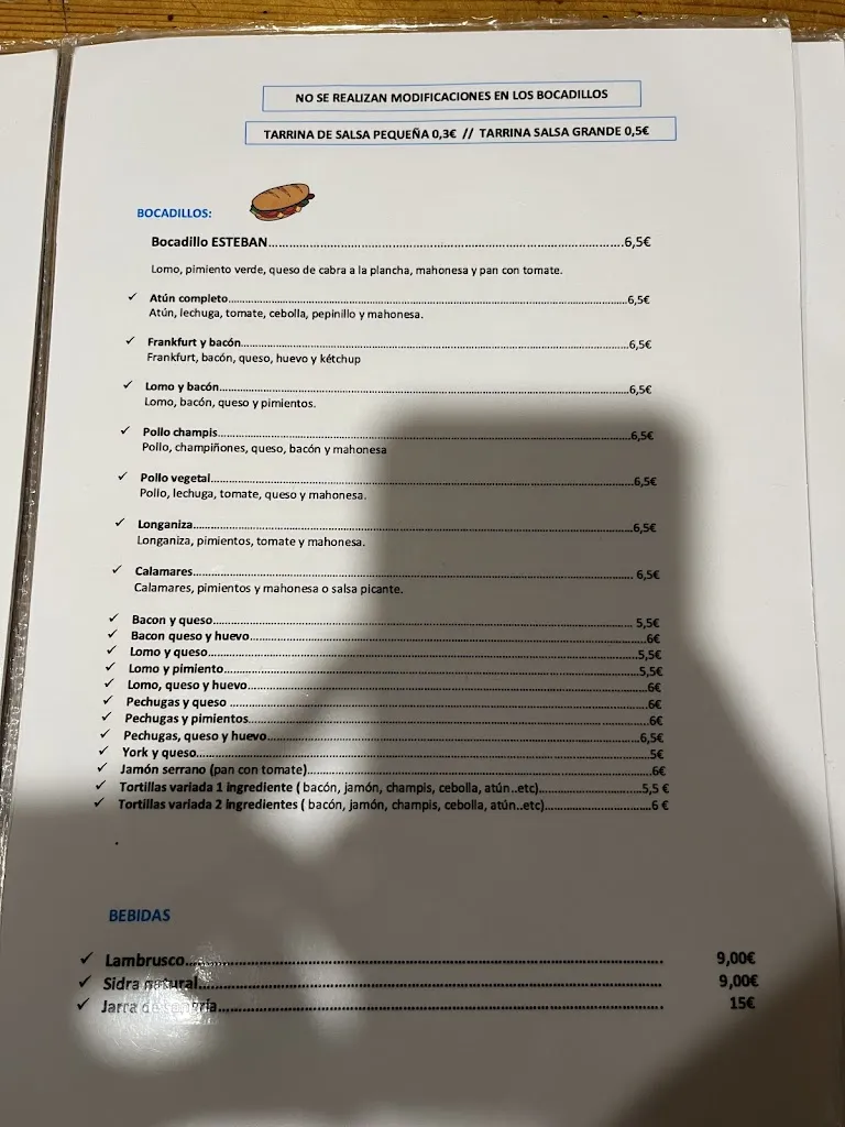 Menu_Casa Esteban_Jaca_immagine_4