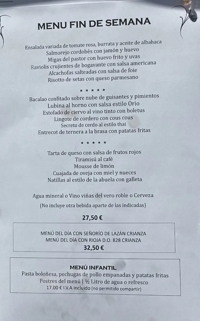 Menu_Mesón Serrablo_Jaca_immagine_1
