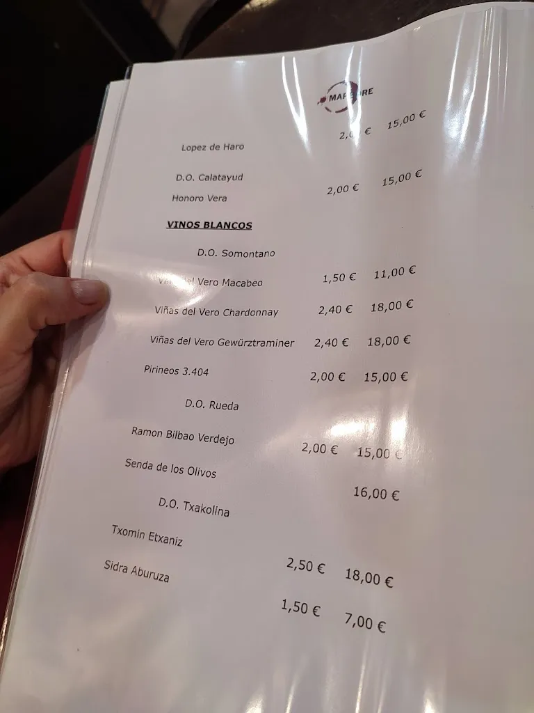 Menu_Bar Marboré_Jaca_image_4