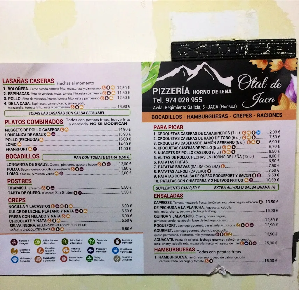 Menu_La Crepería Otal de Jaca_Jaca_image_1