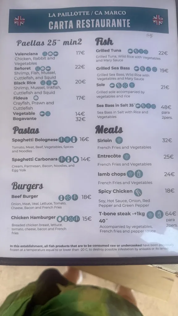 Menu_Restaurante La Paillotte_Benissa_image_3