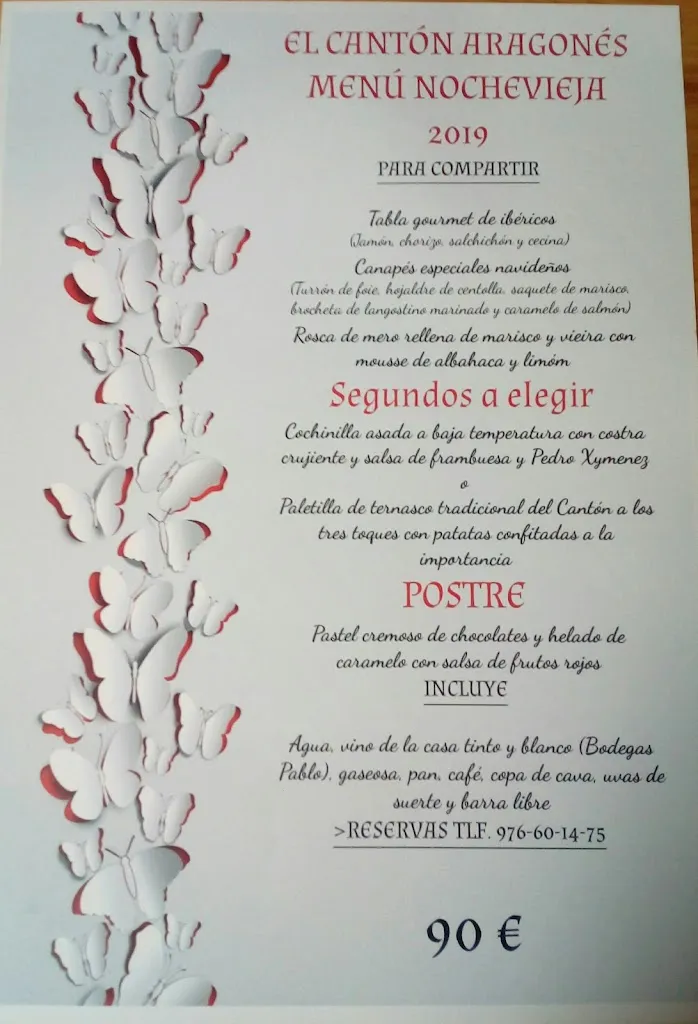 Menu_Restaurante El Cantón Aragonés_La Almunia de Doña Godina_immagine_3