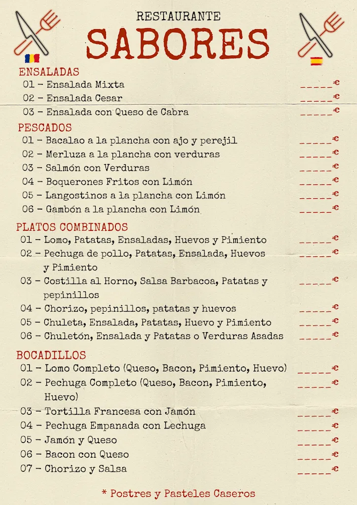 Menu_Restaurante Sabores_La Almunia de Doña Godina_immagine_1