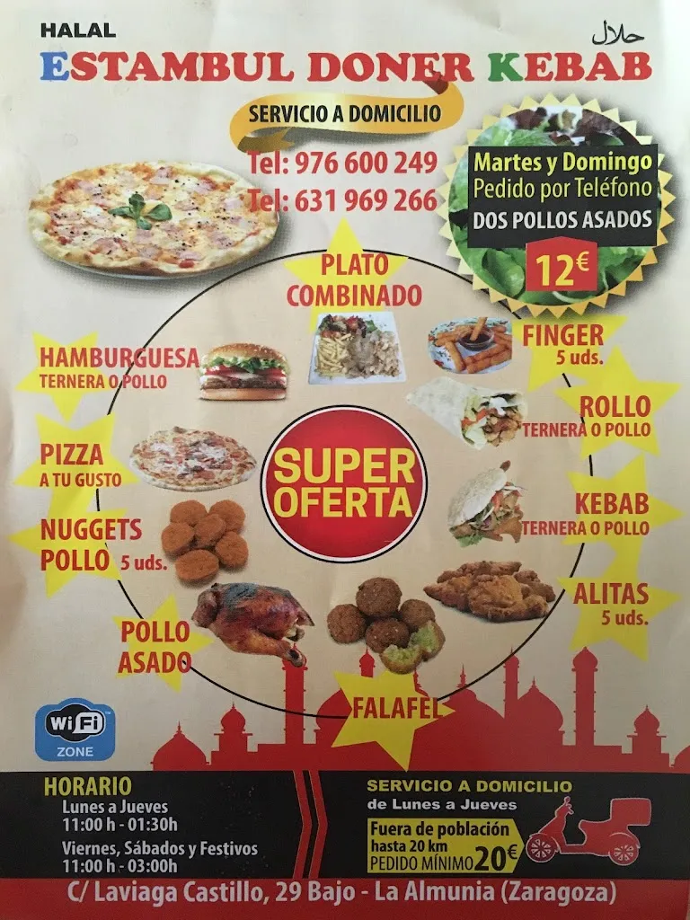 Menu_Estambul Döner Kebab La Almunia_La Almunia de Doña Godina_image_2