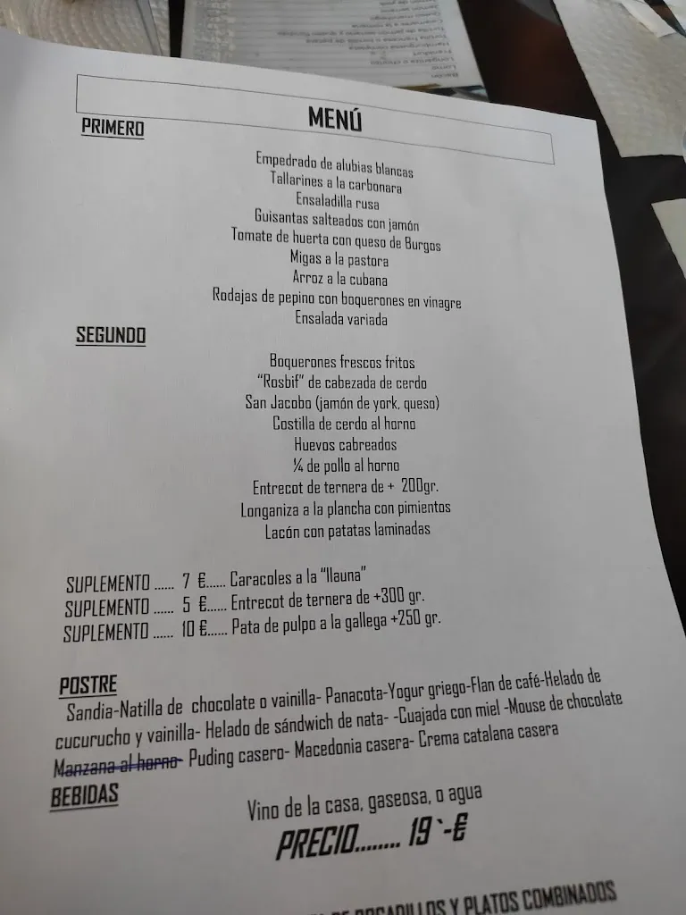 Menu_Cafetería Restaurante El Mesón_Mequinensa / Mequinenza_image_2