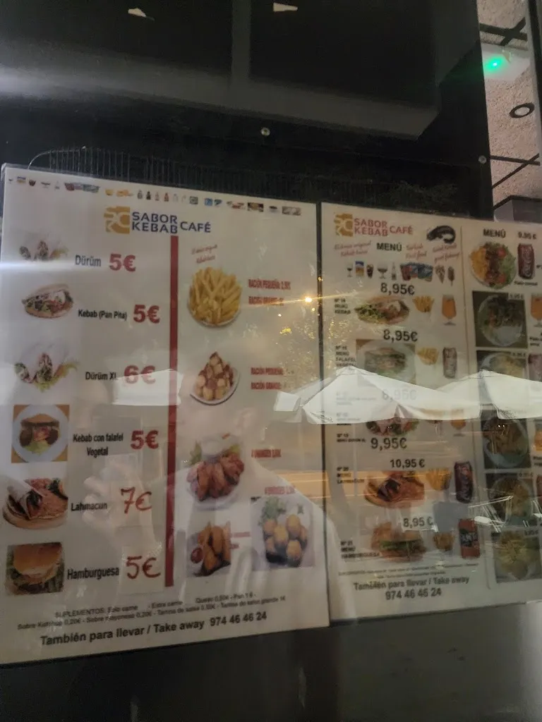 Menu_SABOR BAR KEBAB CAFÉ / Comida Turca_Mequinensa / Mequinenza_image_1