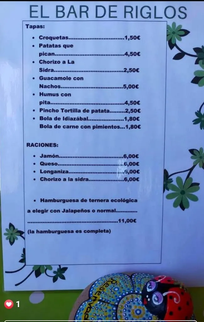 Menu_Bar-Restaurante El Puro_Peñas de Riglos Las_image_2