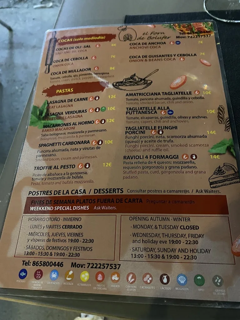 Menu_Pizzería El Forn de Bolufer_Benissa_image_1