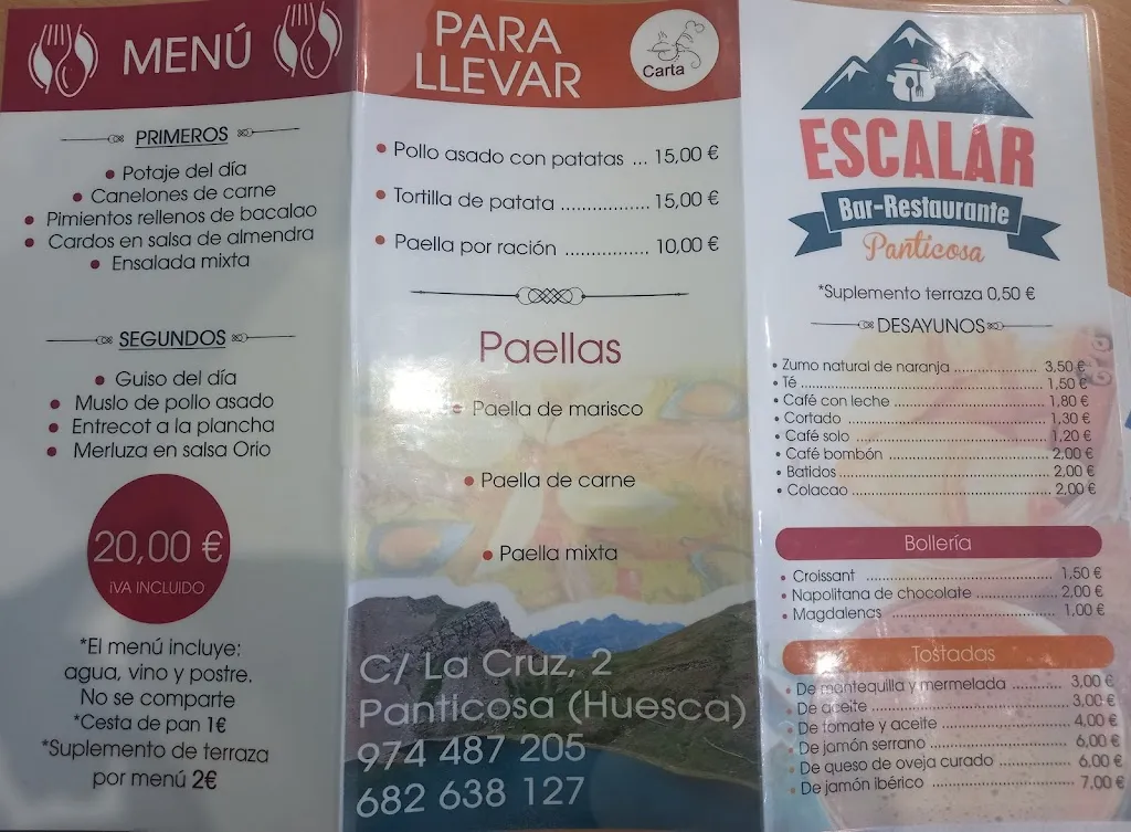 Menu_Bar Restaurante Escalar_Panticosa_image_2