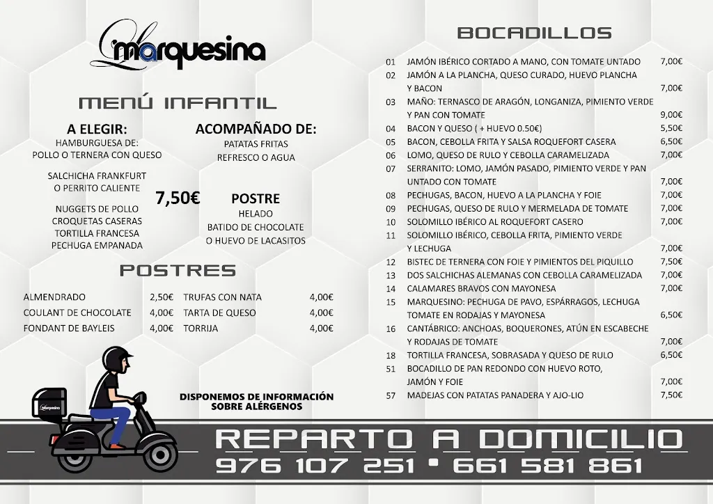 Menu_Bar La Marquesina Zona de ocio Infantil_Puebla de Alfindén_image_1