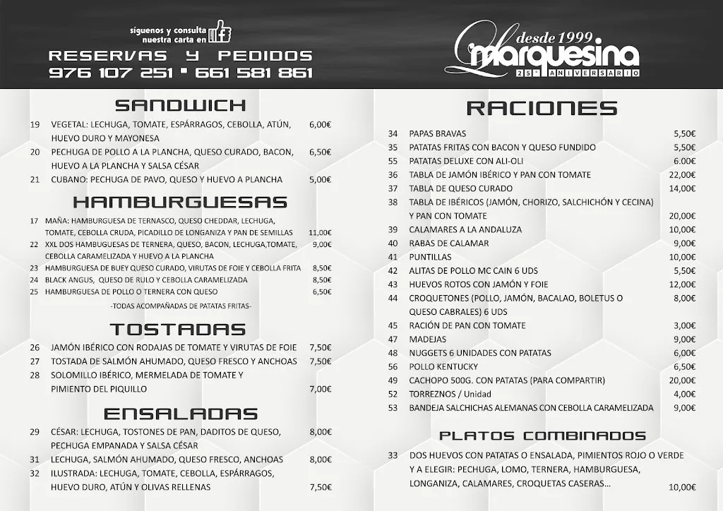 Menu_Bar La Marquesina Zona de ocio Infantil_Puebla de Alfindén_image_2