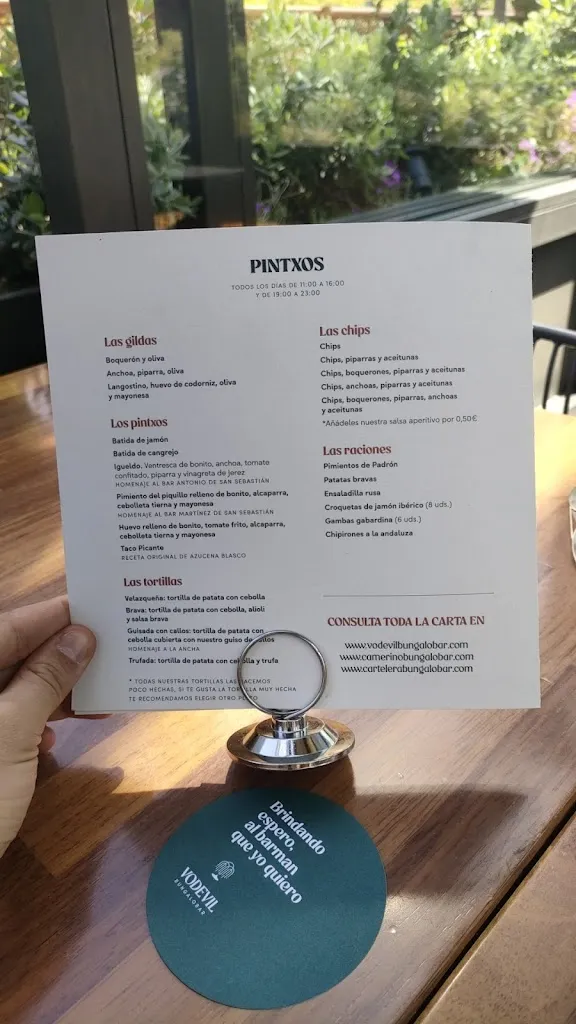 Menu_Vodevil Bungalobar_Montecanal_image_2