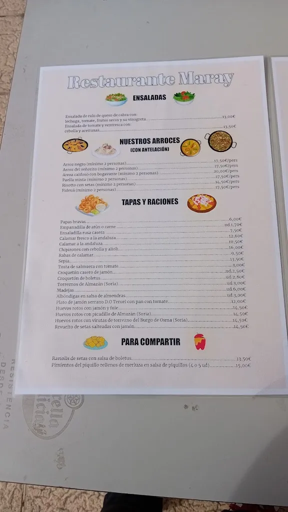 Menu_Restaurante Maray_Montecanal_image_2
