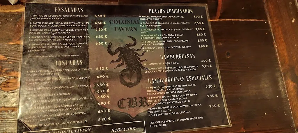 Menu_CBR Colonial Tavern_Montecanal_image_2