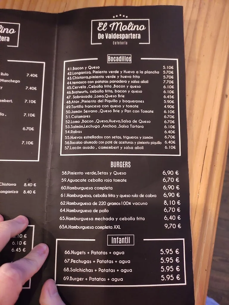 Menu_El Molino de Valdespartera_Montecanal_image_1