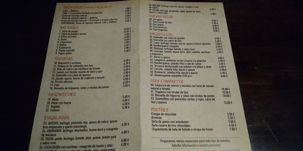 Menu_El Molino de Valdespartera_Montecanal_image_4