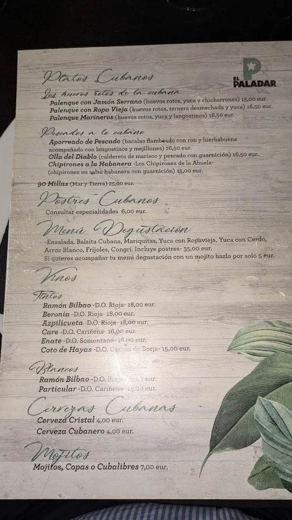 Menu_El Paladar Restaurant_Provincia de Zaragoza_image_1