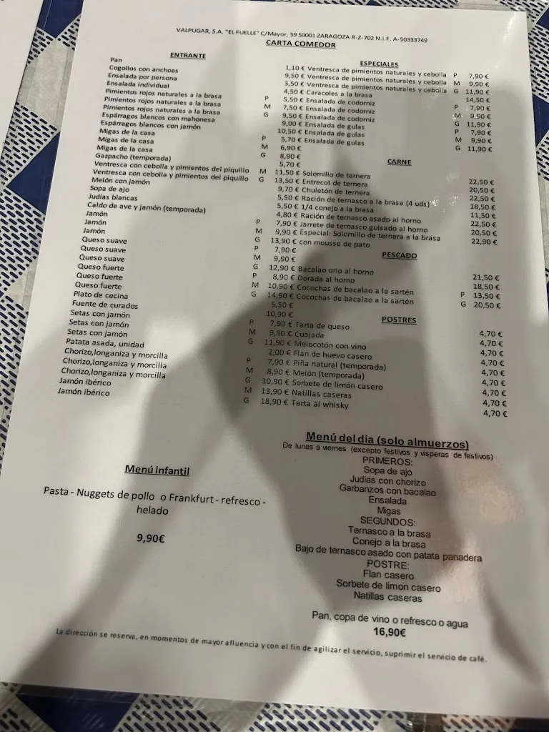 Menu_Restaurante El Fuelle_Provincia de Zaragoza_image_3