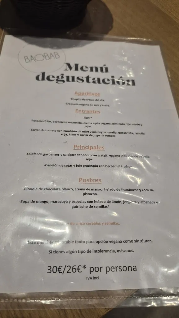 Menu_Baobab Restaurant_Provincia de Zaragoza_image_3