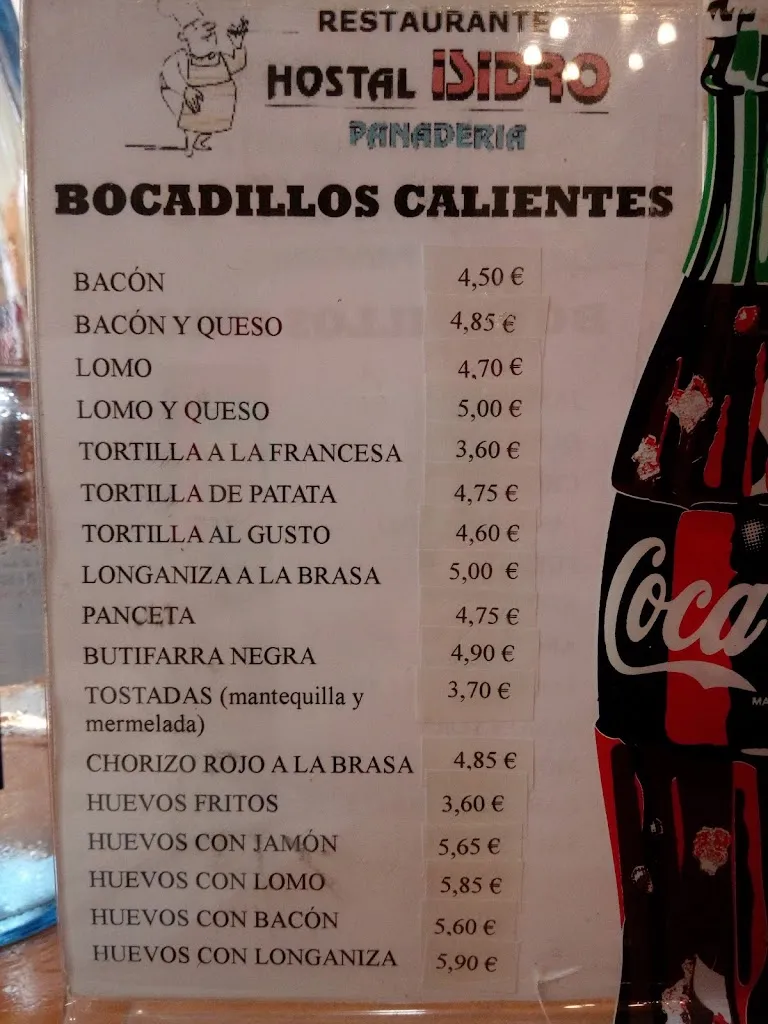 Menu_Hotel Isidro_Puente de Montañana_image_3