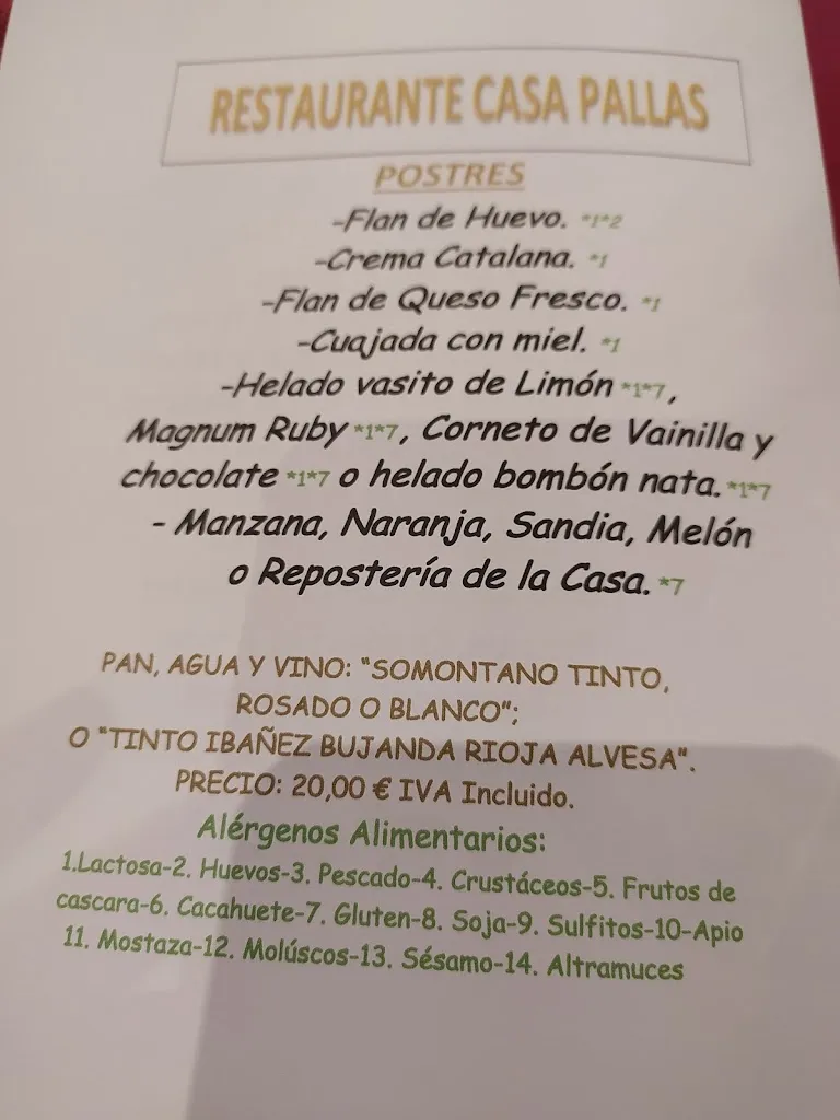 Menu_Casa Pallàs_Puente de Montañana_image_1