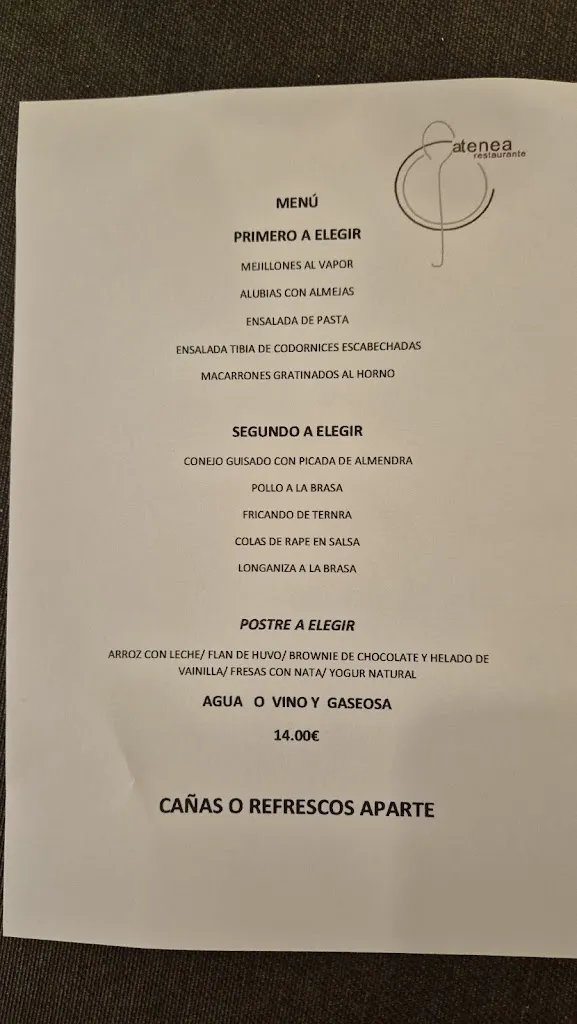 Menu_Atenea Restaurante_San Miguel del Cinca_image_1