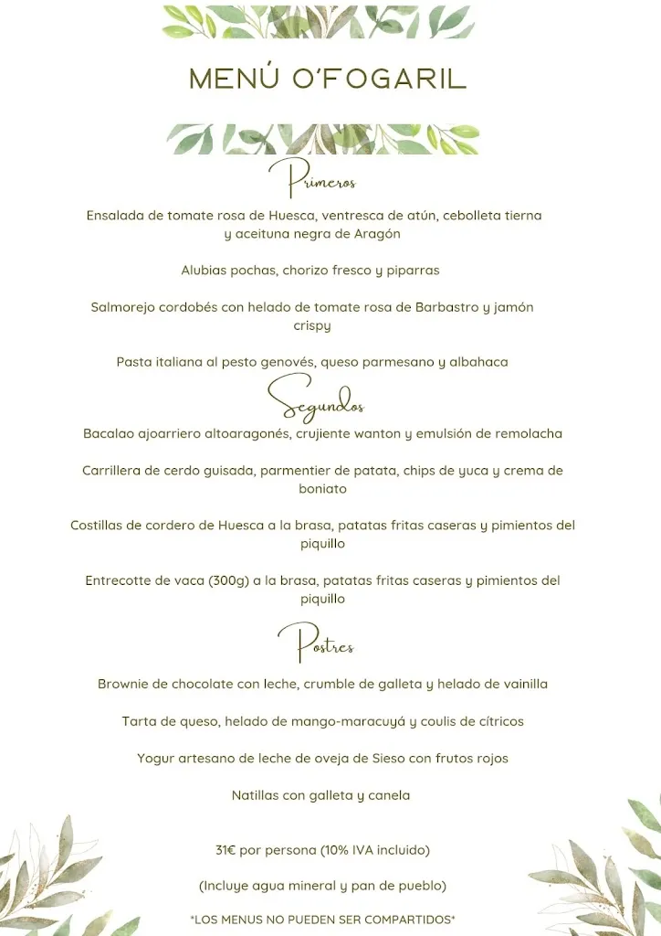 Menu_Restaurante O'fogaril_Santa Cilia_image_2