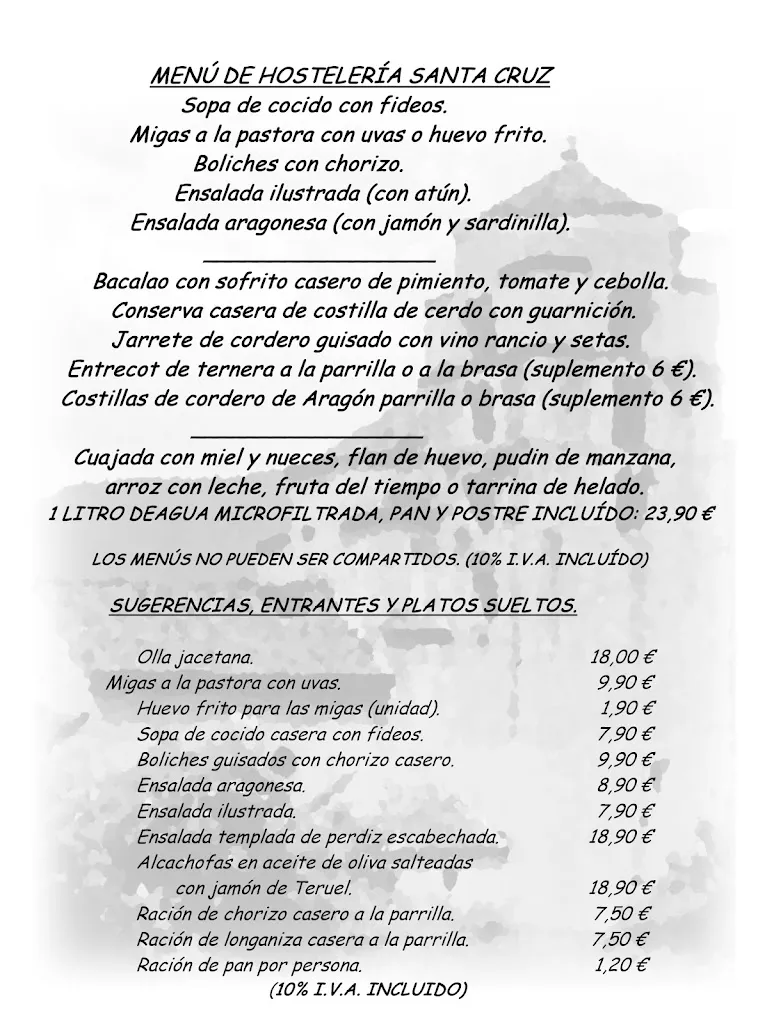Menu_Hosteleria Santa Cruz_Santa Cilia_image_1