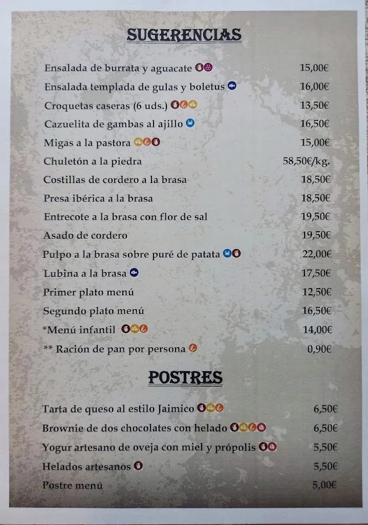 Menu_Restaurante - Asador Casa Jaimico Sallent de Gallego_Sallent de Gállego_image_2