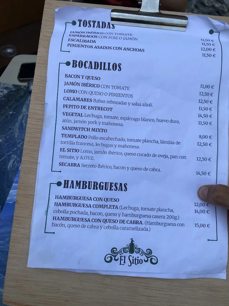 Menu_El Sitio_Sallent de Gállego_image_1