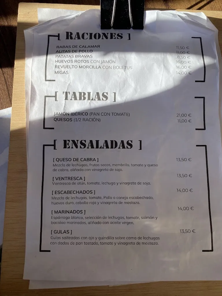 Menu_El Sitio_Sallent de Gállego_image_2