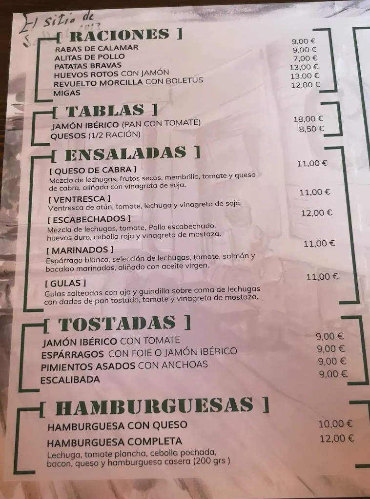 Menu_El Sitio_Sallent de Gállego_image_4